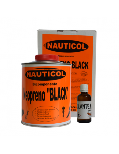 Pegamento para zodiac neopreno. Nauticol Black.