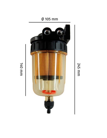 Filtro decantador fueraborda e intraborda