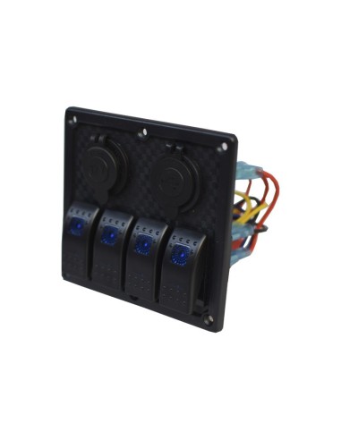 Panel Interruptores Barcos con USB