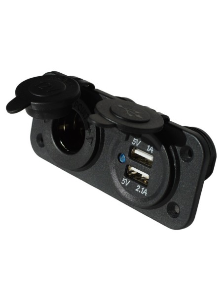 Toma Mechero con Entrada USB