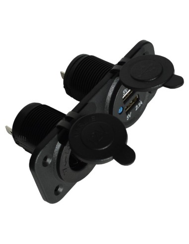 Toma Mechero con Entrada USB