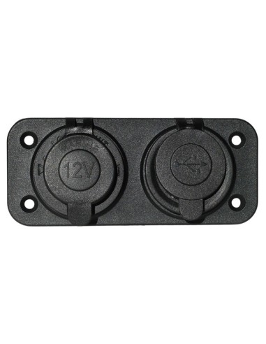 Toma Mechero con Entrada USB