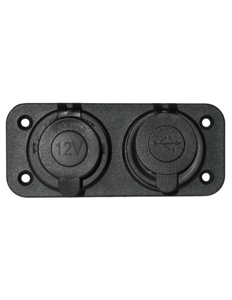 Toma Mechero con Entrada USB