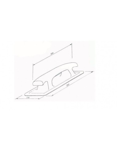 Asa de Goma para Hypalon | Cuadrada