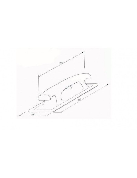 Asa de Goma para Hypalon | Cuadrada