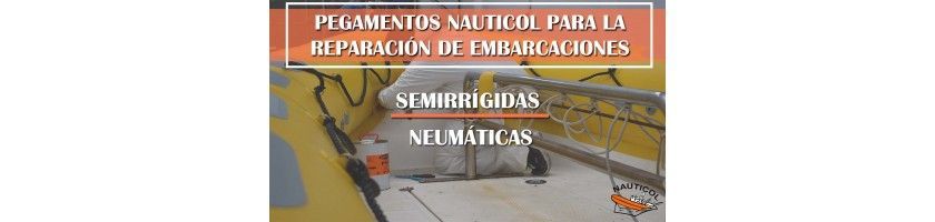 PEGAMENTOS NAUTICOL PARA LA REPARACIÓN DE EMBARCACIONES SEMIRRÍGIDAS Y NEUMÁTICAS